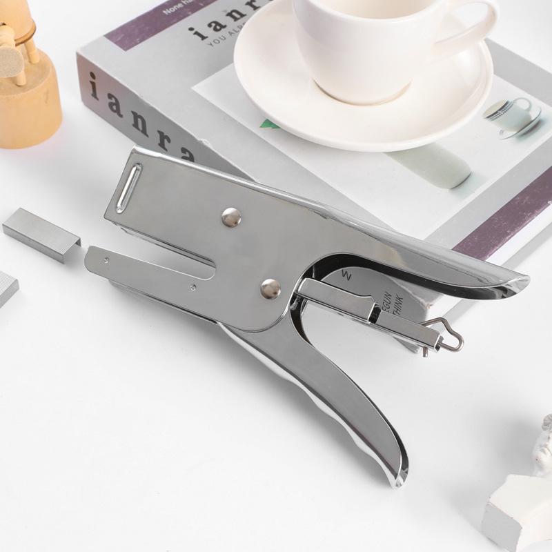 Efficient Handheld Stapler for Office and Financial Tasks - Durable, Labor-Saving and Ideal for Takeout Documents.