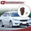 Hihaha Honda Compatible Accord 8 Gear Shift Knob Cover Car Stick Shift Handle Protector Black Brown Faux Leather Anti-Slip