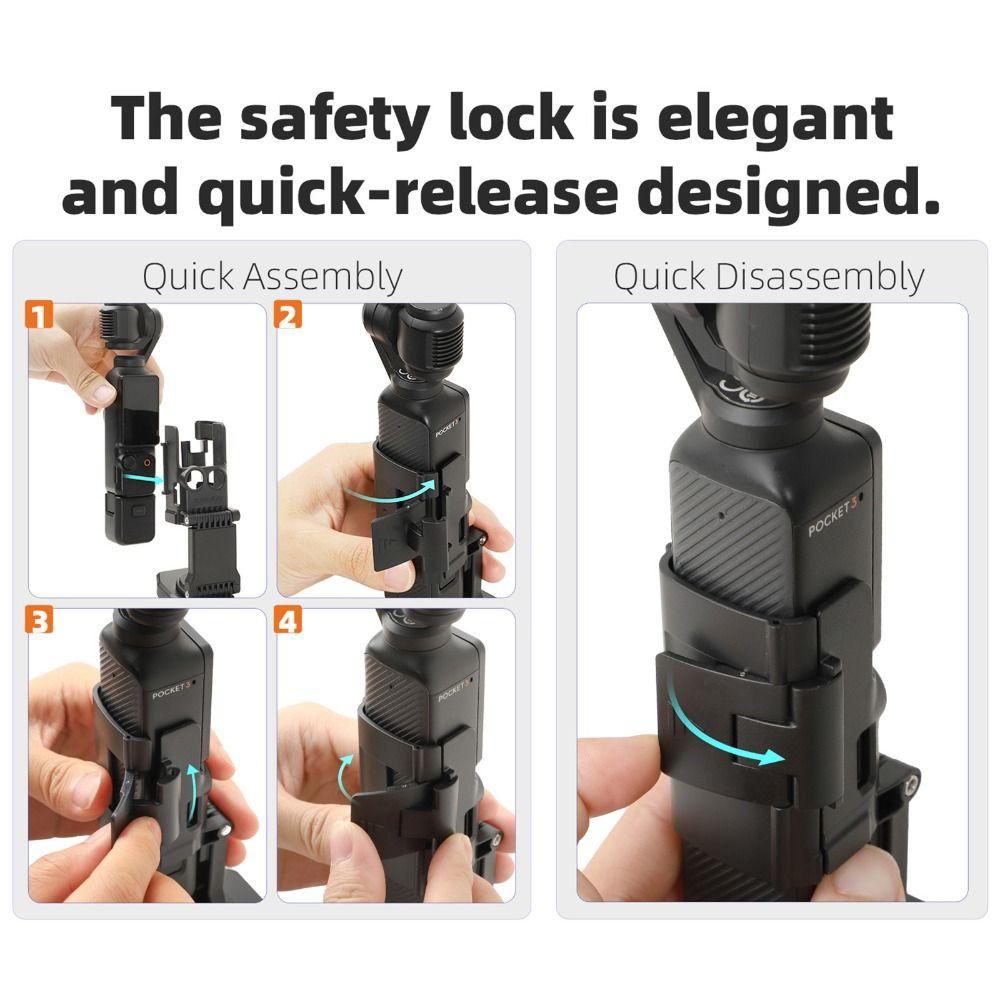 Foldable Backpack Mount Clip Wall Magnetic Bracket for DJI Osmo Pocket 3 Action Camera Accessories