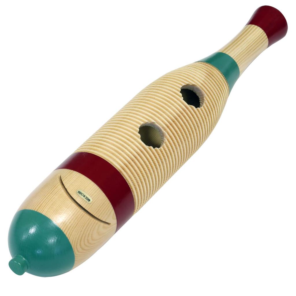 Kiktani Wood Guiro Fish Shape with Drumstick Total Length 410mm GR-4200