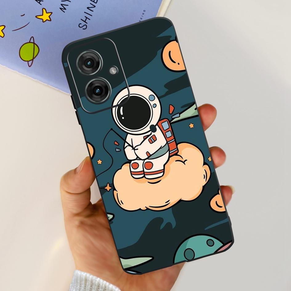 For Motorola Moto G55 5G Case Black TPU Soft Silicone Funda Shockproof Cover For Moto G55 2024 Phone Cover G 55 Protective Shell
