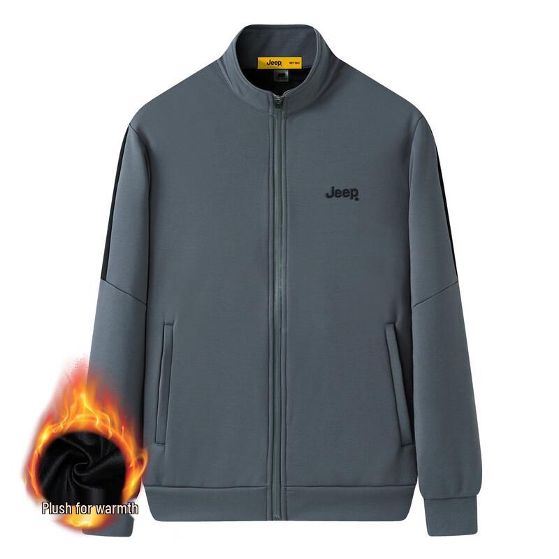 JEEP Men s Fashion Patchwork Fleece Jacket 3XL