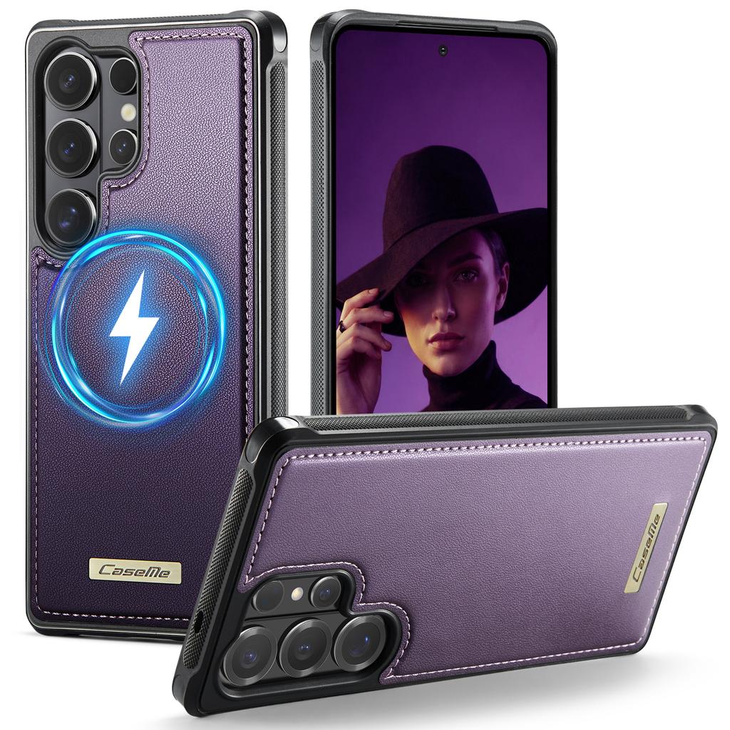 Luxus Business Magnetische Lederhülle für Samsung Galaxy S26 Ultra S25 FE S24 Plus S23 S22 A17 A07 A57 A37 A16 A26 A36 Cover