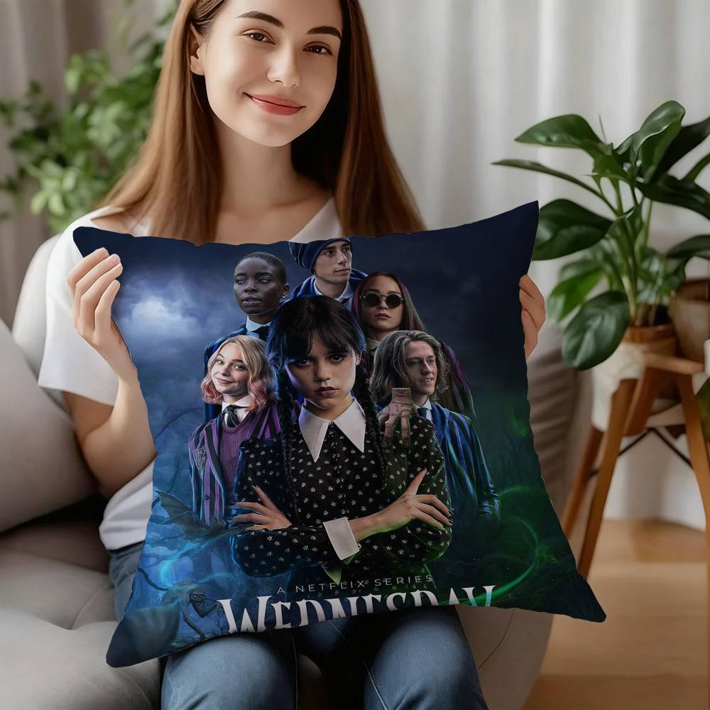 Film W-Mittwoch Kissenbezug Kurzplüsch Sofa Dekorativ Geschenk Zuhause Doppelseitiger Druck Kissen