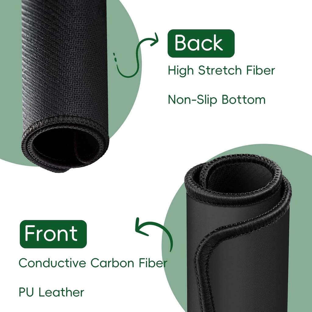 39.3x11.8 Inches Grounding Sleep Mat Bed Pad Universal Foot Mat Stress Comfort Wellness Balance