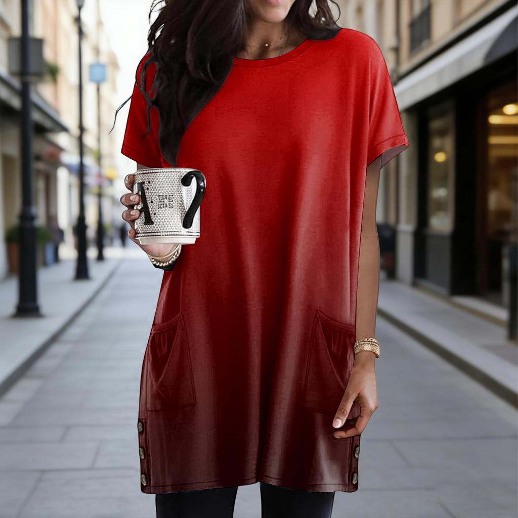 Top casual ampio alla moda da donna