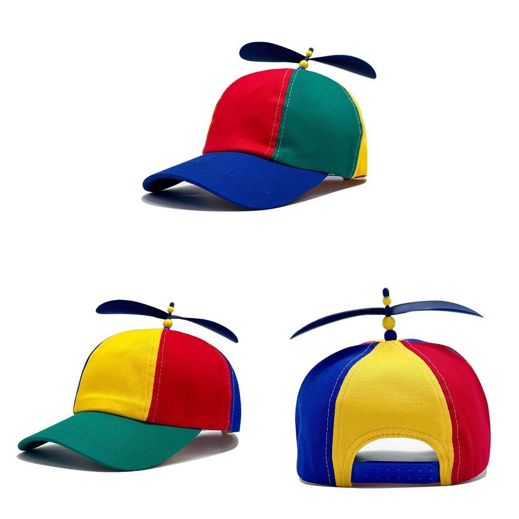 Block Color Propeller Baseball Cap Sun Protection Breathable Duckbill Gift Hat