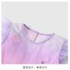 Irregular Gradient Mesh Princess Skirt: Sweet Summer Children's Little Flying Sleeve Dress for Girls, Thin Edition