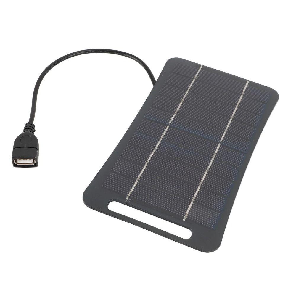 5V 2W USB Solar Charger Panel with USB Output Outdoor Solar Charger  Electric Fan