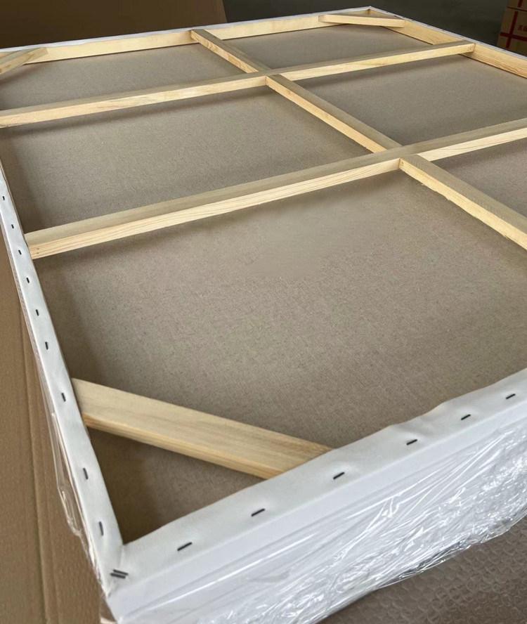 Large Decorative Thickened Oil Painting on Linen Cotton Frame - Framed Canvas Wall Art