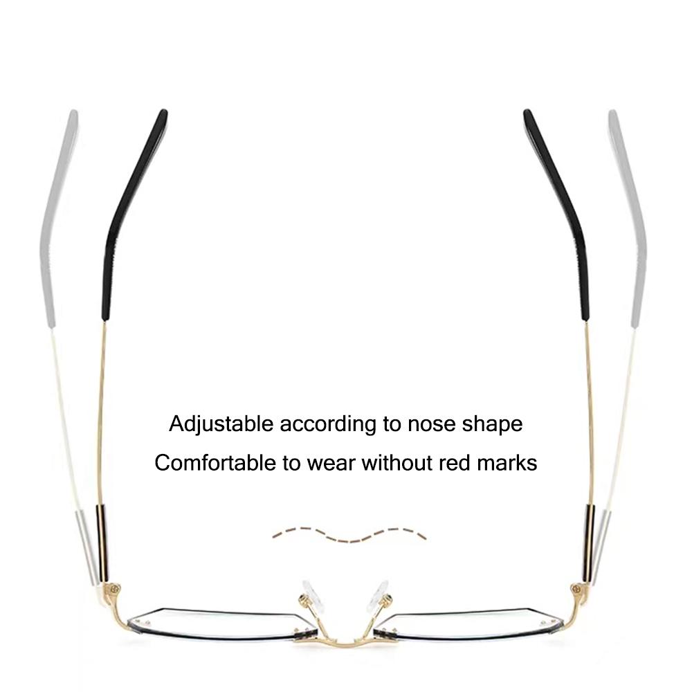 Metal Frame Reading Glasses Ultra-Light Elderly Glasses Classic Presbyopia Glasses  for Women & Men