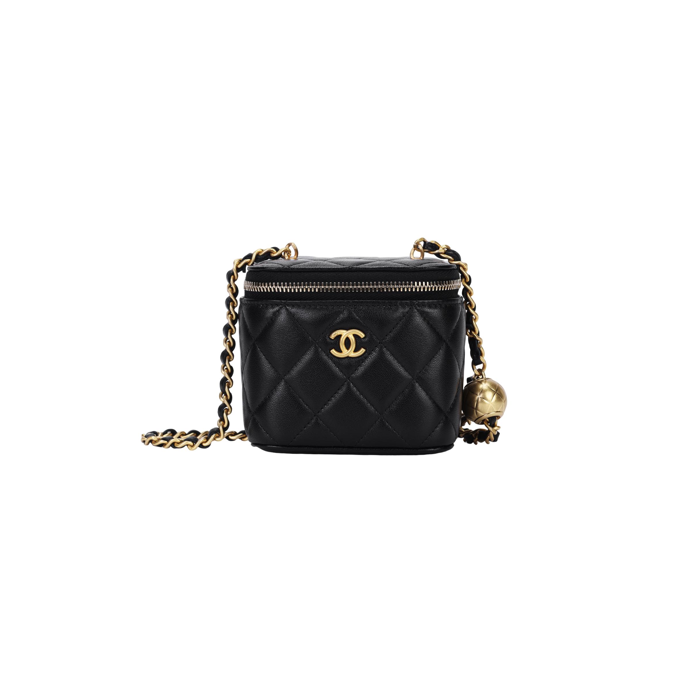 

Chanel 24k Маленький Золотий Кульок Ланцюжок з Візерунком Ромб з Дзеркалом Шкіряна Сумка-Коробка Сумка для Макіяжу Сумка на Плече Сумка Кроссбоді Маленький Розмір Жіноча Чорна Box(Basic Set+Box) чорний