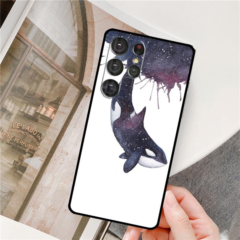 Orcas Killer Whales Case For Samsung Galaxy S23 S22 S21 Ultra Note 20 S8 S9 S10 Note 10 Plus S20 FE Back Cover