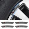 4pcs Car Trim Badge Wheel Brow Decal Car Wheel Hub Sticker For Mercedes Benz B/C/E/S Class A Class C200L GLC GLK CLA Accessories