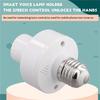 AEE4-E27 Socket Smart Voice Light Bulbs Adapter E27 Led Lamp Holder Base No Networking Required Intelligent Voice Lamp Heads