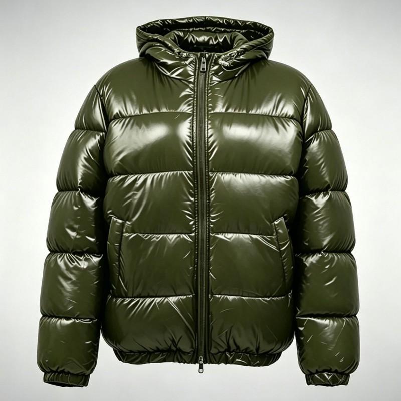Womens Winter Hooded Cotton Puffer Jacket Casual Thick Warm Zip Up Streetwear Coat