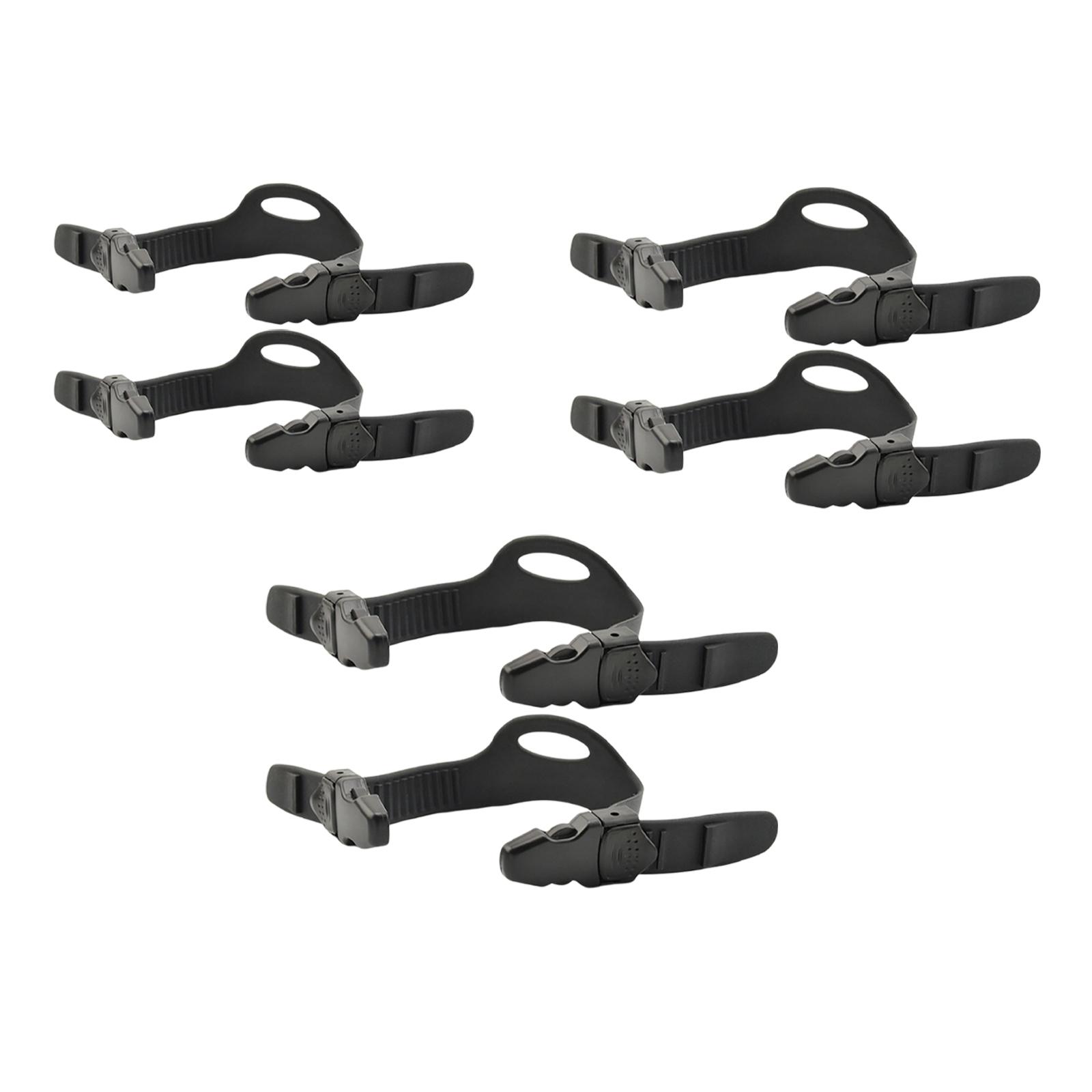 2Pcs Rubber Fin Straps Adjustable Set Diving Accessory for Scuba Fin Swimming Snorkeling L