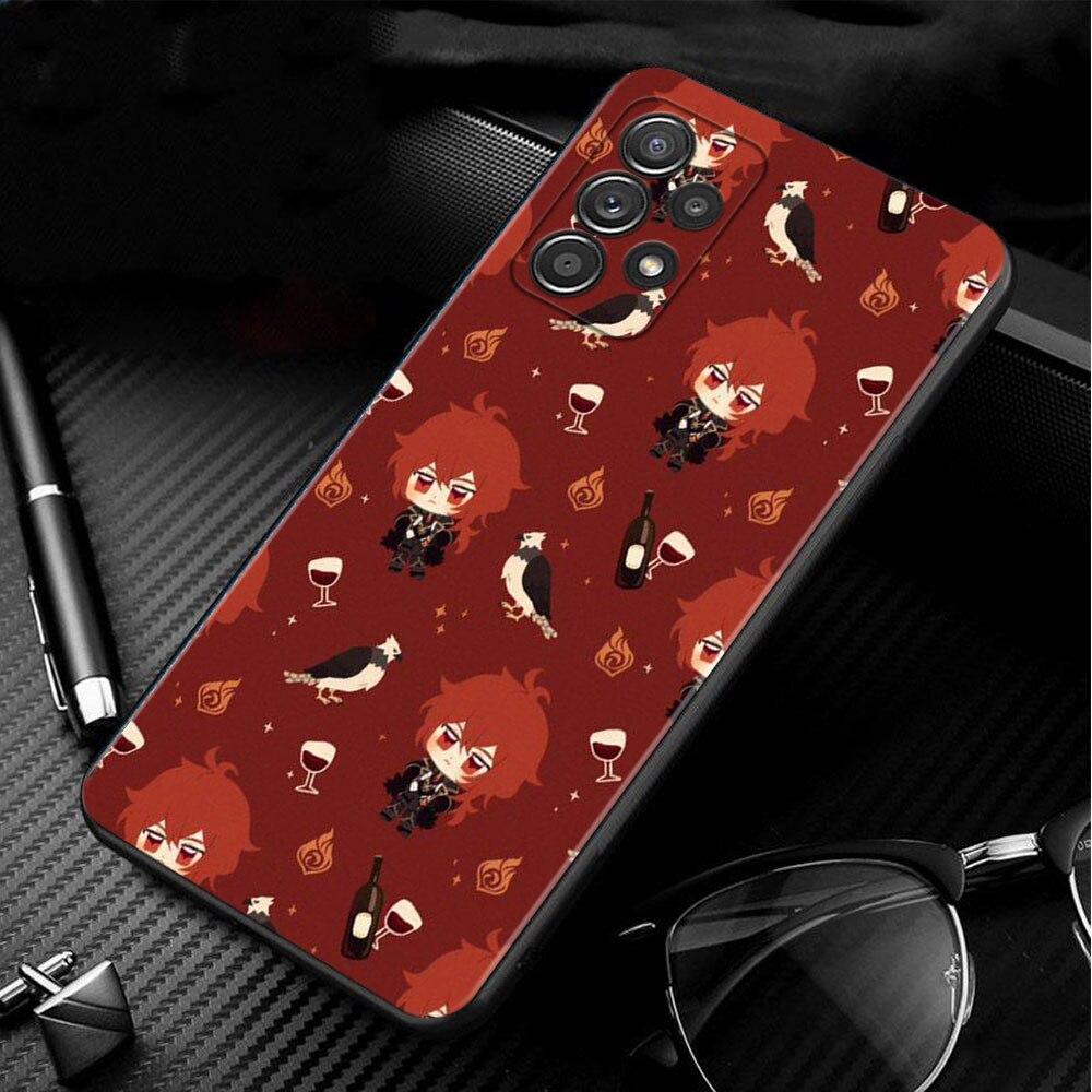 Shell Capa For Samsung Galaxy A12 A52 A51 A72 A02s A32 4G A71 A31 A41 A21s A13 A73 A23 A53 A33 A03s A22 Genshin Impact Case