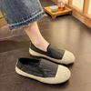 Xiaoxiangfeng Fisherman Shoes Women's 2025 Spring and Autumn New Series Pregnant Women Lazy Flat Bottom One Pedal Doudou Evening Single Shoes