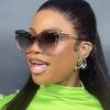 Women's sunglasses, cat eye color matching sunglasses, large frame sunglasses.