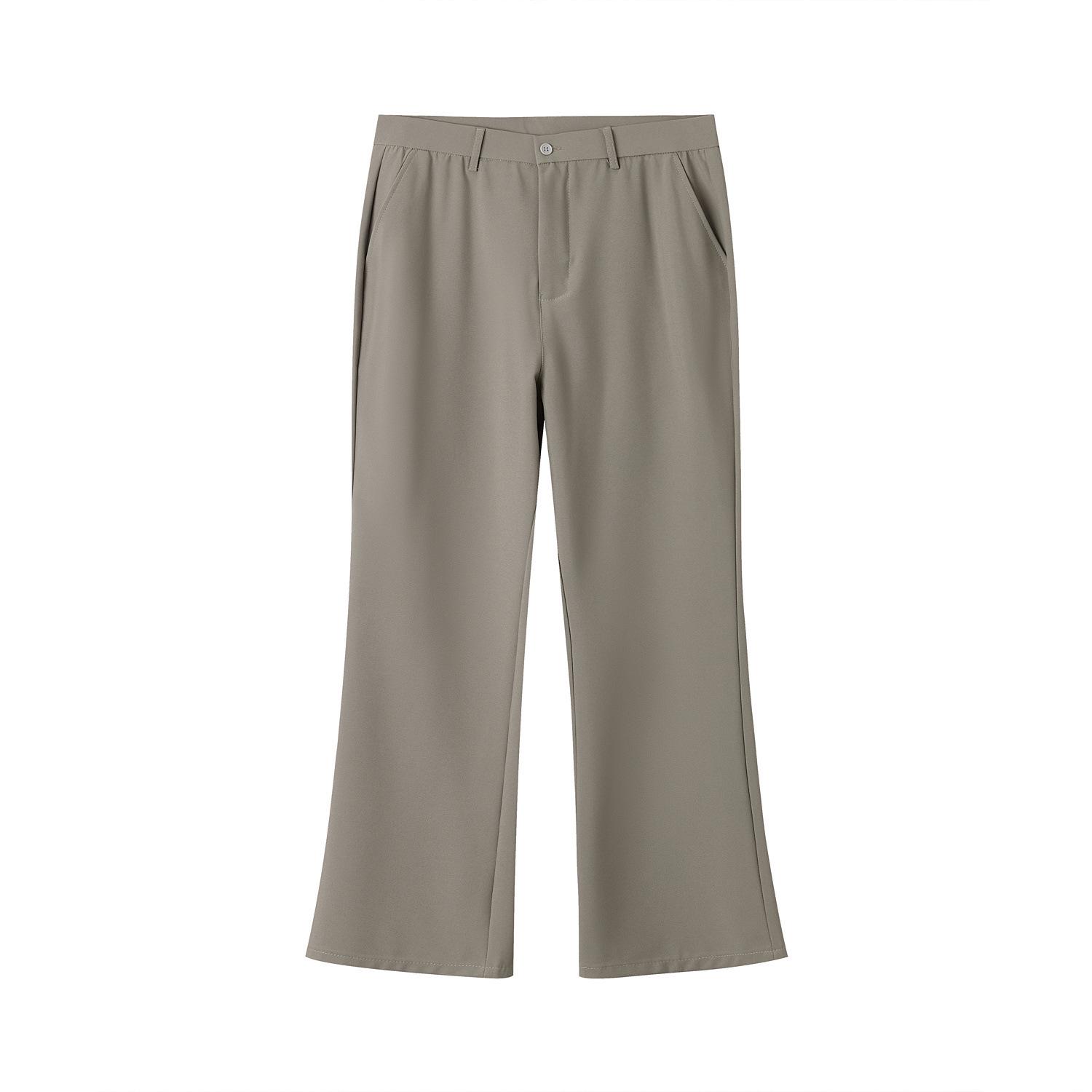 Men s Summer Micro-Flare Straight-Leg Casual Pants S