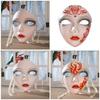 Hand Painted Mask Halloween Party Mask Full Face Mask Masquerade Mask for Women Men Cosplay Halloween Costume Accessory