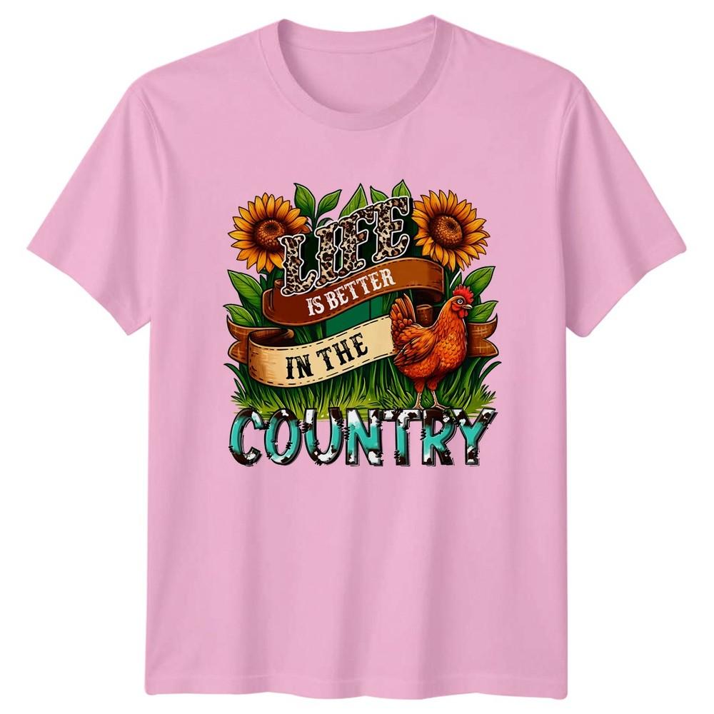 Life Is Better In The Unisexs TShirt Country Life Farming Birthday Gift For Her