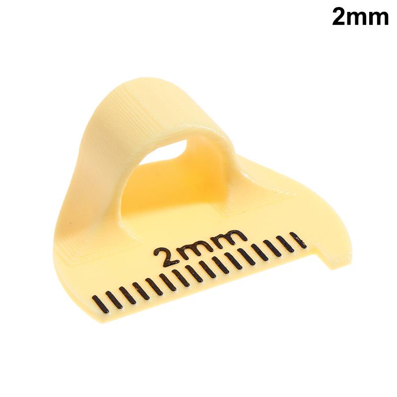 

Инструмент для измерения размера швейной иглы, Напальчник-линейка для шитья для ровных стежков, Защита для пальца, Инструмент-гид для шитья своими руками 2mm жёлтый