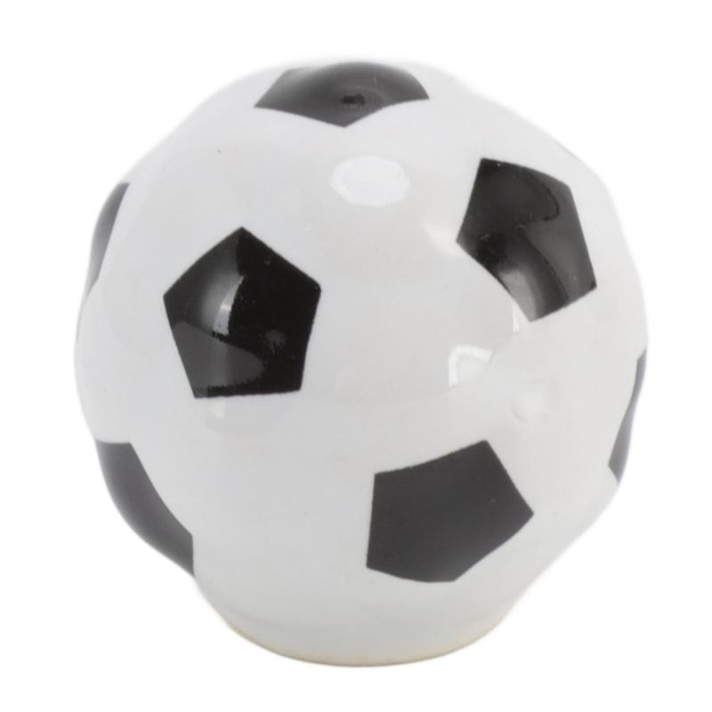 3 Set Football Cabinet Knobs Ball Sports Theme Single Hole Drawer Ceramic Handle Pulls For Cupboard Wardrobe