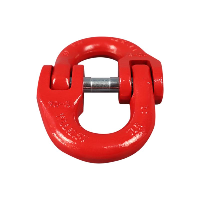 High-Strength Double Ring Lifting Shackle with Multi-Spec Chain Link Lock