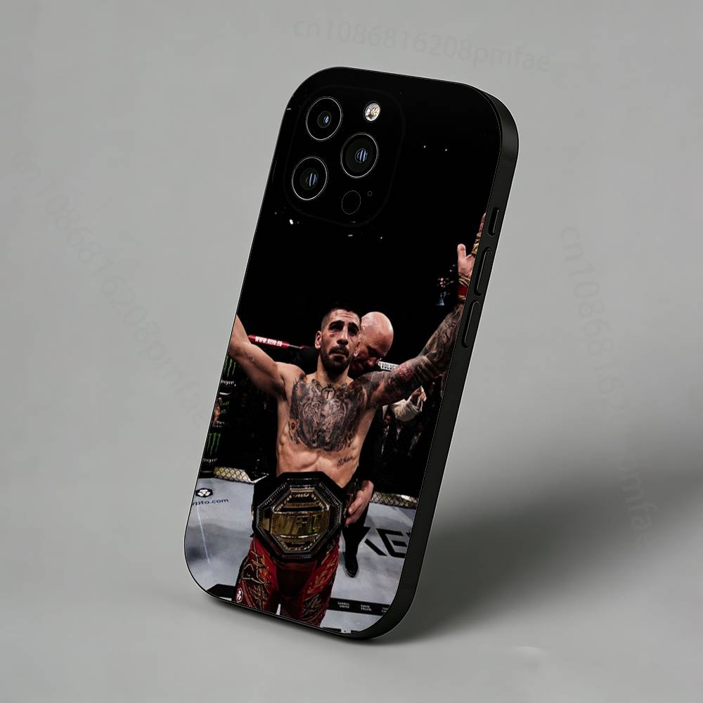 I-Ilia Champion T-Topuria Slim Back Phone Case for iPhone 17,16,15,14,13,12,11 Pro,Max,Plus,X,XS,XR,SE,Mini Protective Cover