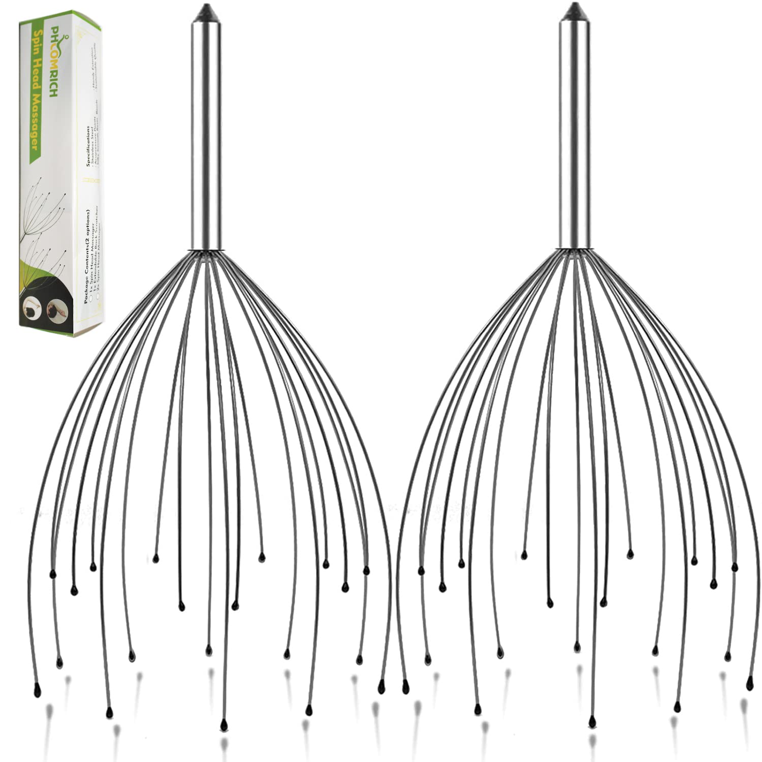 

PHCOMRICH 20-пальцевый массажер для головы и головы, меридиан, ультралегкий и подходит для домашних животных унисекс, массажер, царапатель, спа,