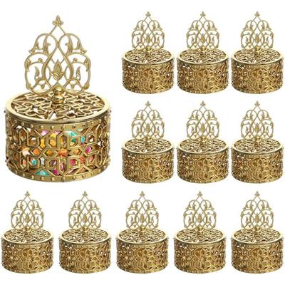 12 Stück Bonbonschachteln mit Deckel zum Ramadan, Eid Mubarak, Islamische Partydekoration, Bonbonbehälter für Leckerlischachteln, Hochzeitsgeschenkschachteln, Behälter, Bonbongläser für Partys