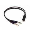 Connected Cord 1 Female to 2 male Micphone 3.5 mm Audio Cable Y Splitter Adapter