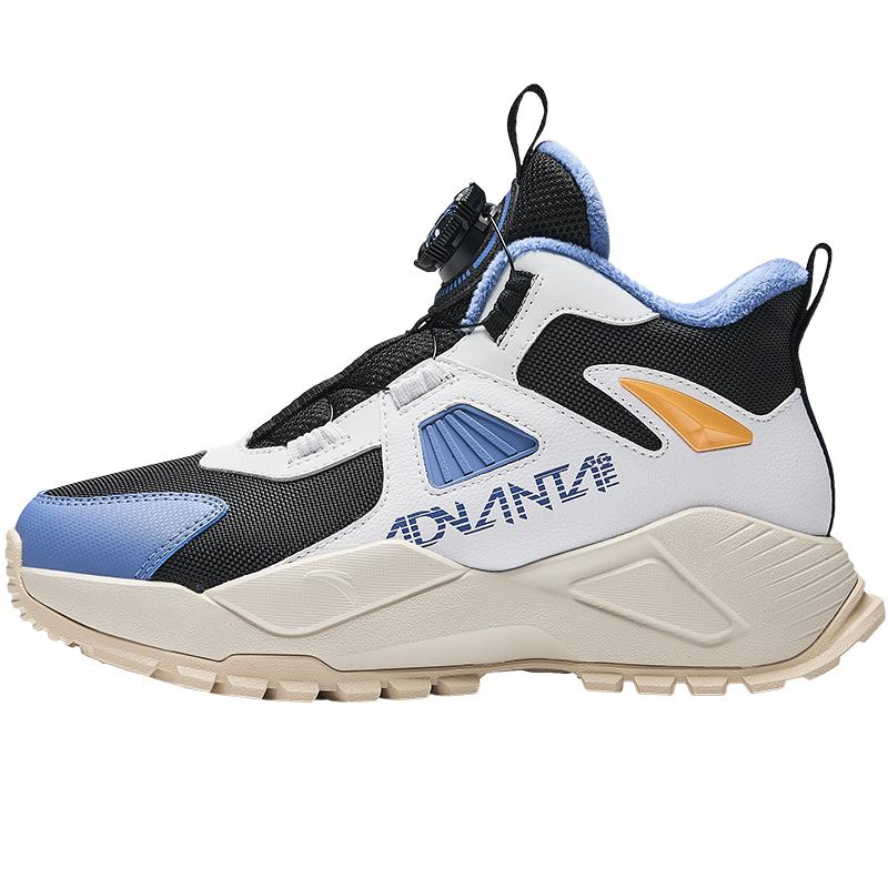 

Anta Детская обувь Star River Удобная Универсальная Нескользящая Износостойкая Полувысокая Повседневная обувь Детская Повседневная обувь Черный Серый Синий A12446925-2 35