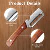 1/3/5pcs Stainless Steel Peeler Oak Wooden Handle For Peeling And Slicing Fruits And Vegetables Durable And Smooth Operation