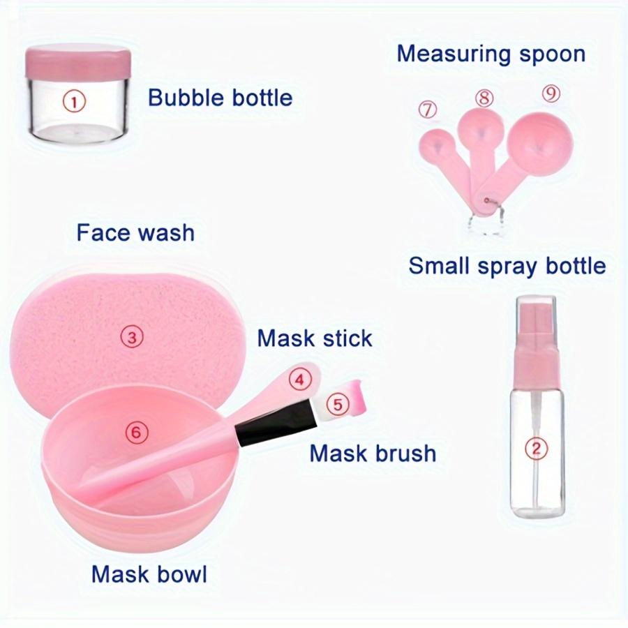 7-11pcs DIY Face Mask Mixing Set Plastic Facial Mask Brushes Kit Beauty Tool for Home SPA Salon Skincare Routine Mixing Bowl Set