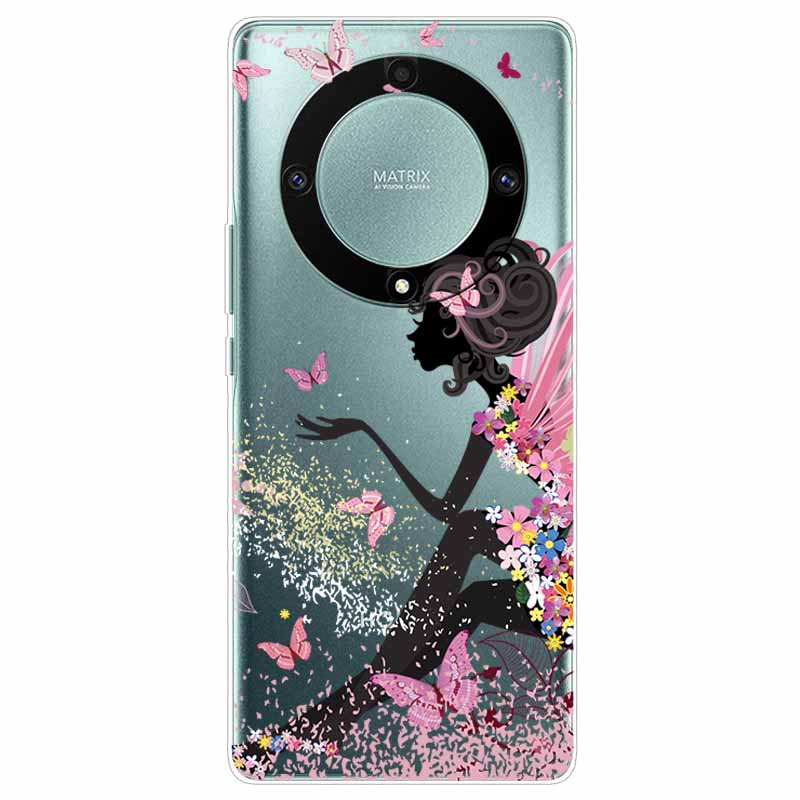Custodia per Honor Magic6 Lite 5G Trasparente TPU Silicone Funda Capa per Honor Magic 6 Lite Coperture Morbide Magic6Lite Trasparenti Coques borsa