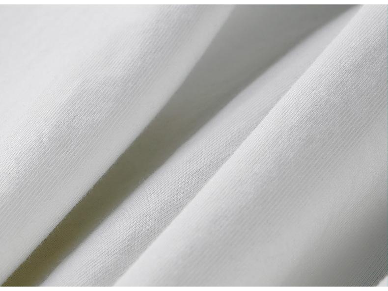 Solid Color Women's Summer Drop Shoulder T-shirt, Plus Size, Loose Fit, Double Gauze, 260g, Hong Kong Style.