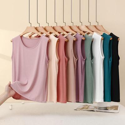 Plus Size Modal Spaghetti Strap Tank Top for Women – Summer Loose Fit, Sleeveless, Slimming Base Layer