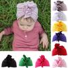 Newborn Baby Toddler Cotton Hat Baby Girl Knotted Hat Cute Donut Soft Turban Flower Head Cap