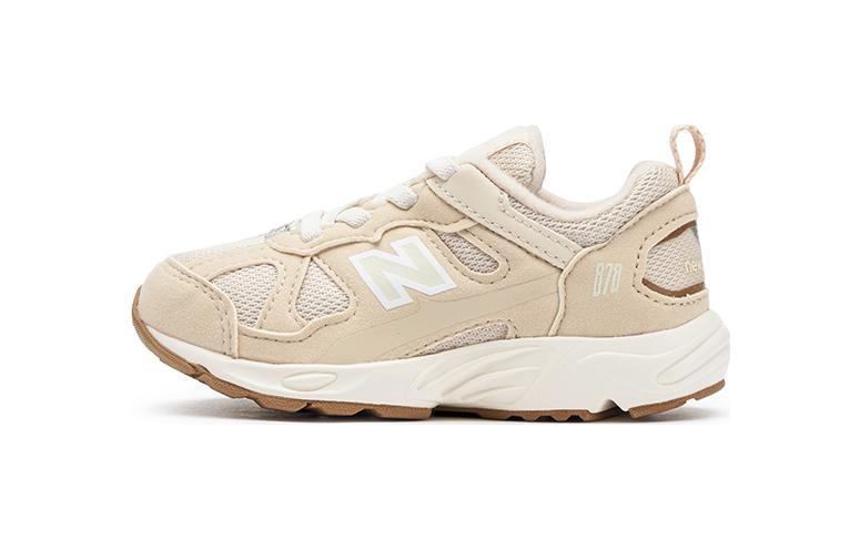 

New Balance NB 878 Cushioning, Wear Resistant Low top Toddler Shoes Beige White Brown Infant And Toddler IV878EC1 26
