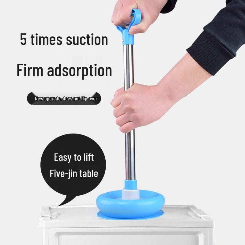 Strong Rubber Sewer Pipe Plunger: Bathroom & Toilet Clog Dredging Tool