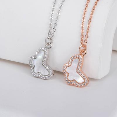 Exquisite Retro Erfly Necklace Lady Erfly Charm Necklace 925 Sterling Silver Bohemian Style Fashion Party Birthday Gift