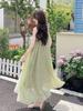 Stunning 2025 Summer French Niche Double-Layered Floral Mesh Dress for Women