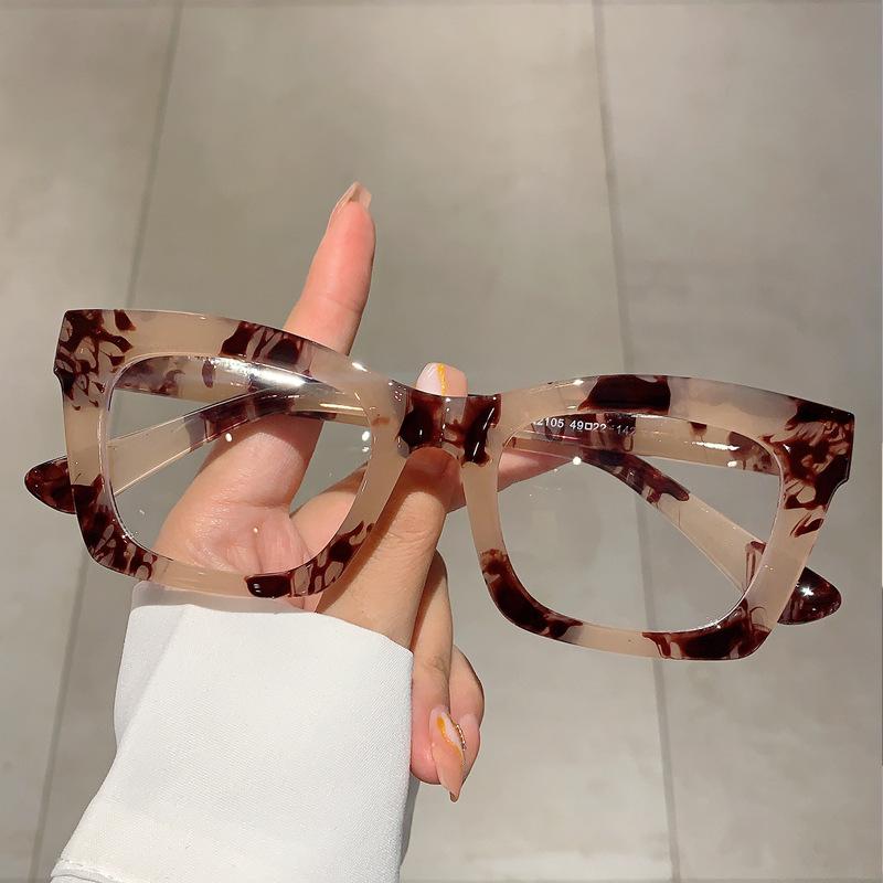 Vintage Anti Blue Light Square Glasses Women For Men Luxury Brand Designer Sexy Ladies Trendy Myopia Prescription Optical Frame