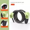 New 5‑Digit Bicycle Password Lock Thickened Steel Cable Anti‑Theft Lock Universal for Mountain Bike Electric Scooter Cycling Security Lock