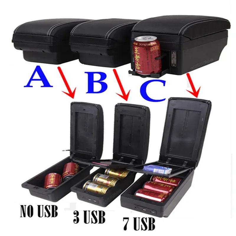 For Fiat Grande Punto Armrest Box for Fiat Punto Car Armrest Box Central Storage Box Interior Retrofit Car Accessories