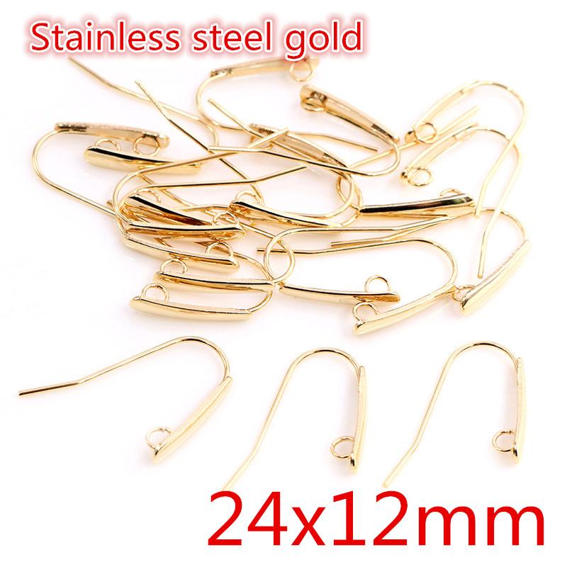 20pcs 316 Stainless Steel Geometric Polygonal Earring Stud Earring Hooks Posts Connector For DIY Earring Jewelry Making Supplies