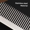 1 professioneller hochwertiger rostfreier Stahl Metall Silber antistatischer Kamm, Friseursalon Haarkamm